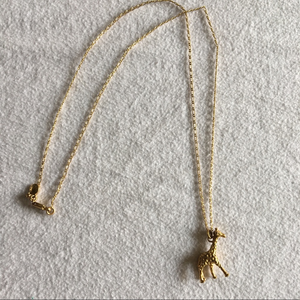 J crew factory gold giraffe necklace